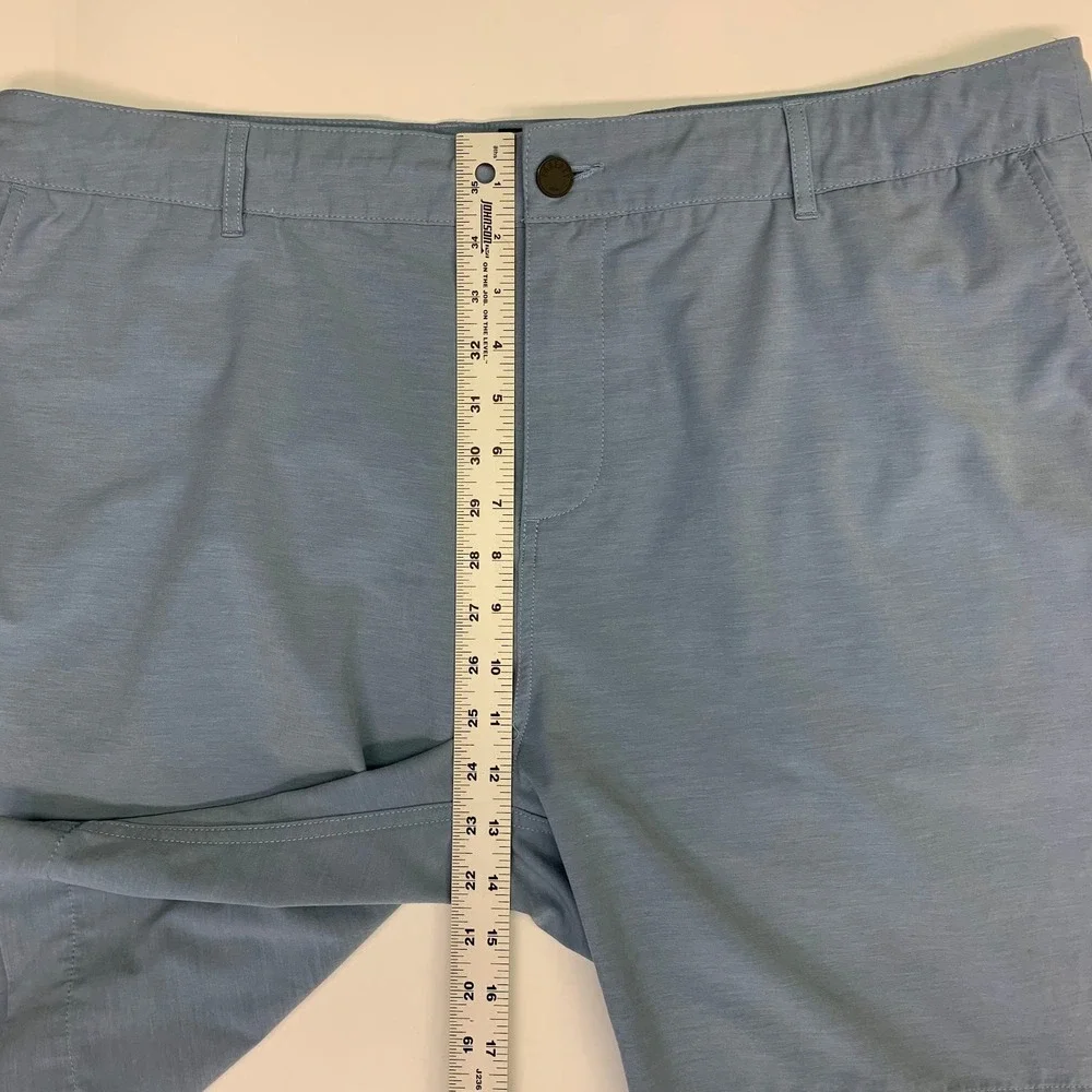 Faherty‎ All Day Shorts Mens Size 40 Blue Casual Flat Front Recycled Blend